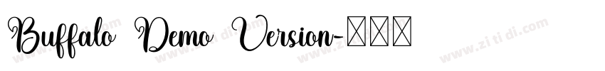 Buffalo Demo Version字体转换